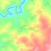 Mapa topográfico Capim Pubo, altitud, relieve