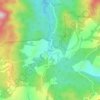 Mapa topográfico El Sur, altitud, relieve