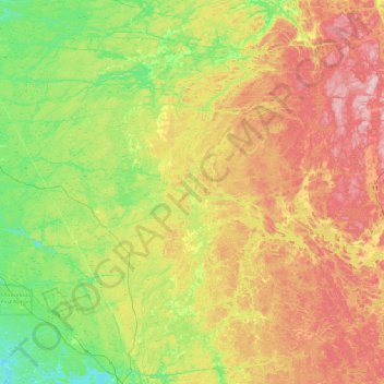 Mapa topográfico Maple Island, altitud, relieve
