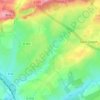 Mapa topográfico Claire, altitud, relieve