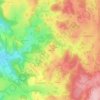 Mapa topográfico Chadiéras, altitud, relieve