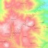 Mapa topográfico Shiwikis, altitud, relieve