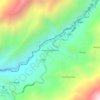 Mapa topográfico Nueva Esperanza, altitud, relieve