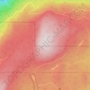 Mapa topográfico Larch Hills, altitud, relieve
