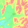 Mapa topográfico Zapotitlán Lagunas, altitud, relieve