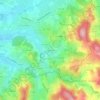 Mapa topográfico Les Crozes, altitud, relieve