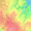 Mapa topográfico La Chesnaie, altitud, relieve