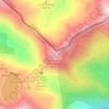 Mapa topográfico Pico de Urdiceto o de las Tres Huegas, altitud, relieve
