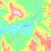 Mapa topográfico Cerocahui, altitud, relieve