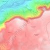 Mapa topográfico Les Combets, altitud, relieve