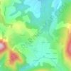 Mapa topográfico Les Arphons, altitud, relieve