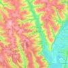 Mapa topográfico Пашковский сельсовет, altitud, relieve