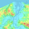 Mapa topográfico Esmeraldas, altitud, relieve