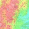 Mapa topográfico Tena, altitud, relieve