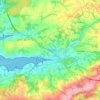 Mapa topográfico Le Faou, altitud, relieve