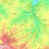 Mapa topográfico Cesny-les-Sources, altitud, relieve