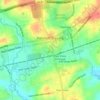 Mapa topográfico Kennett Square, altitud, relieve