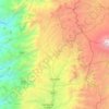Mapa topográfico Guaranda, altitud, relieve