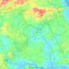 Mapa topográfico Le Merderet, altitud, relieve