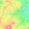 Mapa topográfico Ambato, altitud, relieve