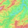 Mapa topográfico Attendorn, altitud, relieve