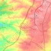 Mapa topográfico Serranillos del Valle, altitud, relieve