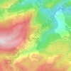 Mapa topográfico Bouyon, altitud, relieve
