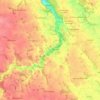Mapa topográfico Mesnils-sur-Iton, altitud, relieve