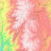 Mapa topográfico Colta, altitud, relieve