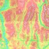 Mapa topográfico Regional District of Kootenay Boundary, altitud, relieve