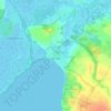 Mapa topográfico Verchen, altitud, relieve
