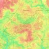 Mapa topográfico Национальный парк «Лосиный остров», altitud, relieve