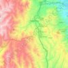 Mapa topográfico Cajabamba, altitud, relieve