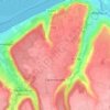 Mapa topográfico Équemauville, altitud, relieve