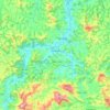 Mapa topográfico Seritinga, altitud, relieve