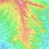 Mapa topográfico Ujué, altitud, relieve