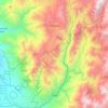 Mapa topográfico Chillanes, altitud, relieve