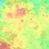 Mapa topográfico Tartanedo, altitud, relieve