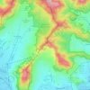 Mapa topográfico Sierra de Guadalupe, altitud, relieve