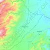 Mapa topográfico Alvarado, altitud, relieve