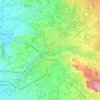 Mapa topográfico Carpentras, altitud, relieve