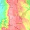 Mapa topográfico Scarcliffe, altitud, relieve