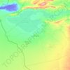 Mapa topográfico Gobernación de Kebili, altitud, relieve