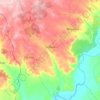 Mapa topográfico Driebes, altitud, relieve