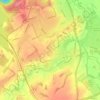 Mapa topográfico Rothley, altitud, relieve