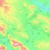 Mapa topográfico دهستان حومه شهرکرد, altitud, relieve