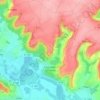 Mapa topográfico Courcelles-sur-Vesle, altitud, relieve