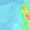 Mapa topográfico Dives-sur-Mer, altitud, relieve