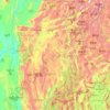 Mapa topográfico Shan State, altitud, relieve