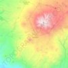 Mapa topográfico Tancítaro, altitud, relieve
